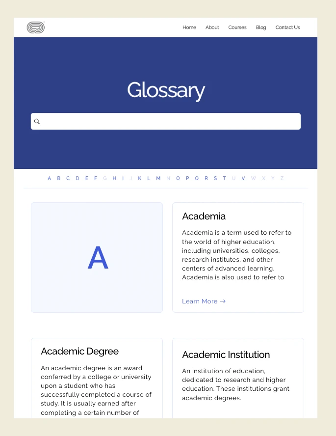 glossary