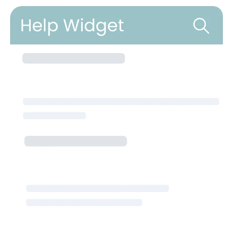 help widget